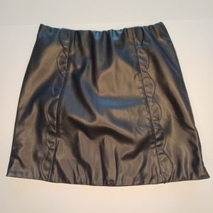 NEW Bishop + Young Vegan Leather Mini Skirt Women's Sz Small NWOT